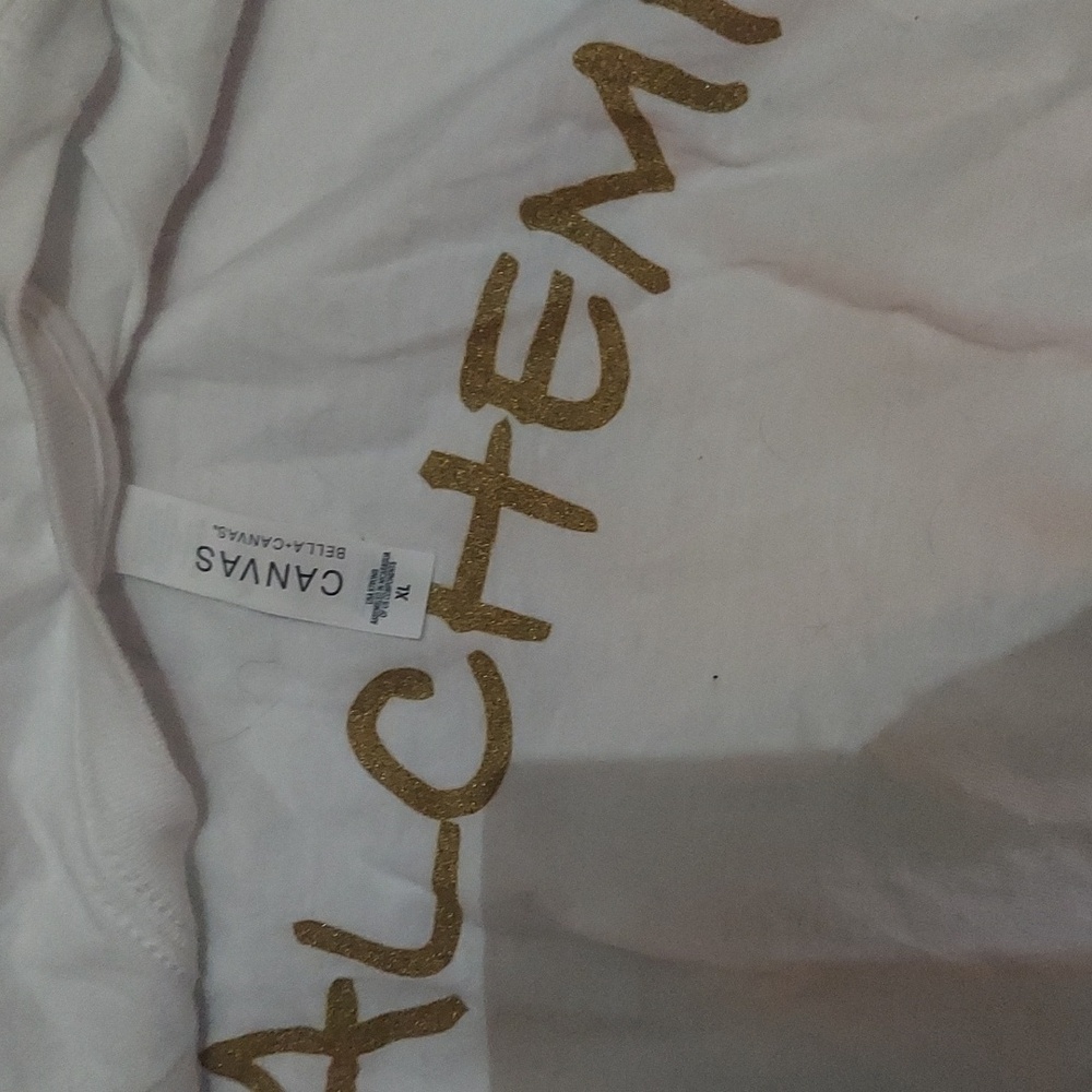 Gold Tone Occult Alchemy(I) Graphic Tee. View 3